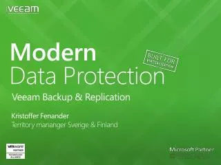 Modern Data Protection Veeam Backup &amp; Replication