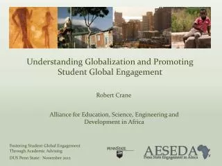 Understanding Globalization and Promoting Student Global Engagement