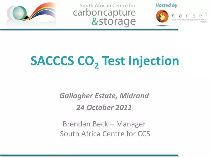 sacccs co 2 test injection