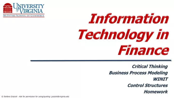 information technology in finance