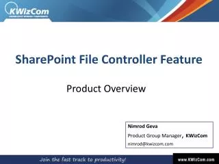 SharePoint File Controller Feature