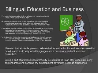 Bilingual Education and Business