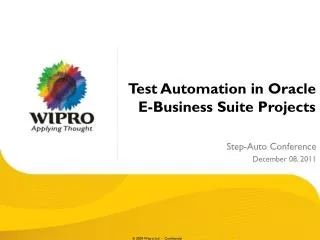 Test Automation in Oracle E-Business Suite Projects