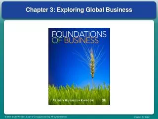 Chapter 3: Exploring Global Business