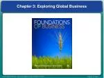 Chapter 3: Exploring Global Business - slide 1
