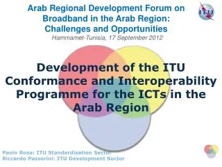 Development of the ITU Conformance and Interoperability Programme for the ICTs in the Arab Region