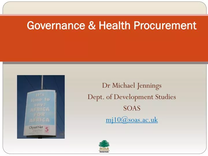 governance health procurement