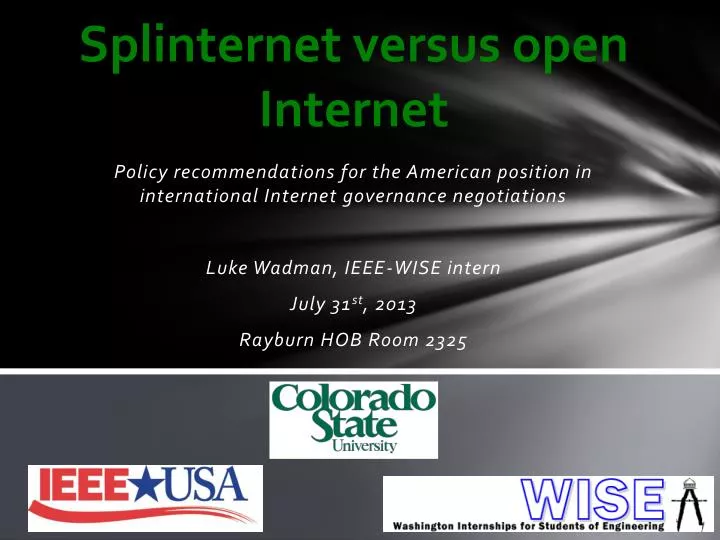 splinternet versus open internet