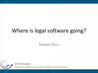 Where is legal software going ?
