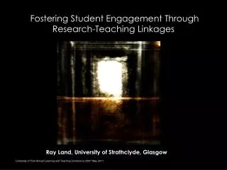 Fostering Student Engagement Through Research-Teaching Linkages