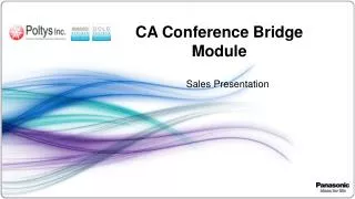 CA Conference Bridge Module