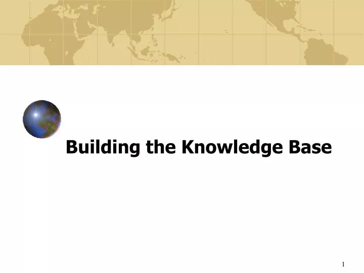 building the knowledge base