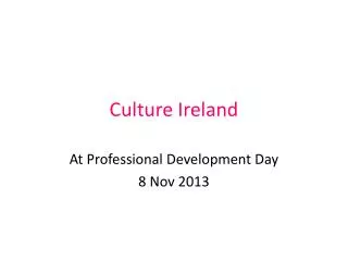 Culture Ireland