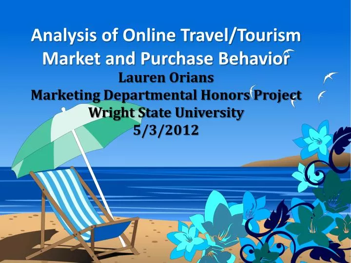analysis of online travel tourism market and purchase behavior