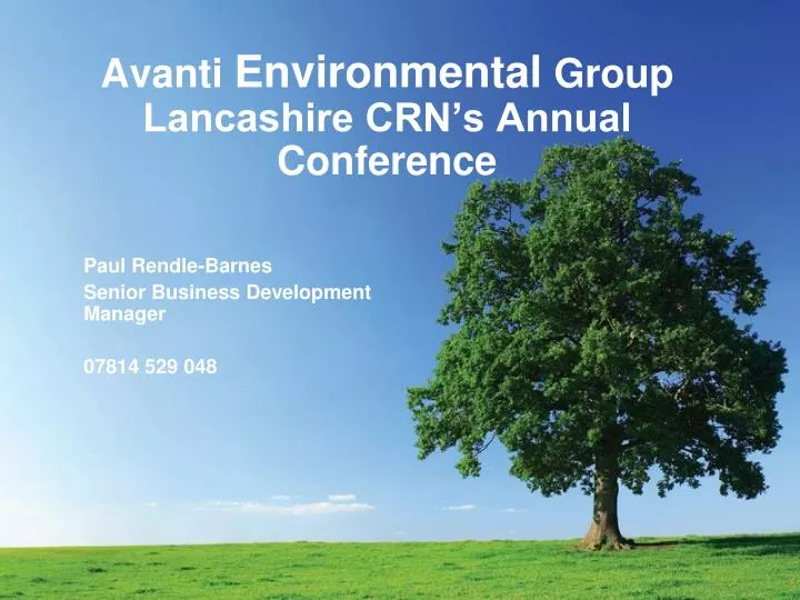 avanti environmental group lancashire crn s annual conference