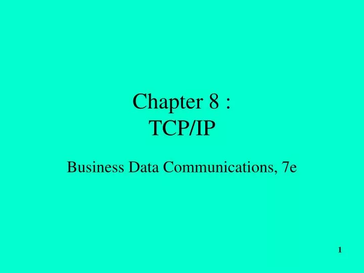 chapter 8 tcp ip