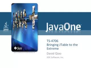 TS-4706 Bringing JTable to the Extreme