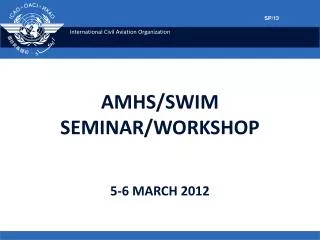 AMHS/SWIM SEMINAR/WORKSHOP