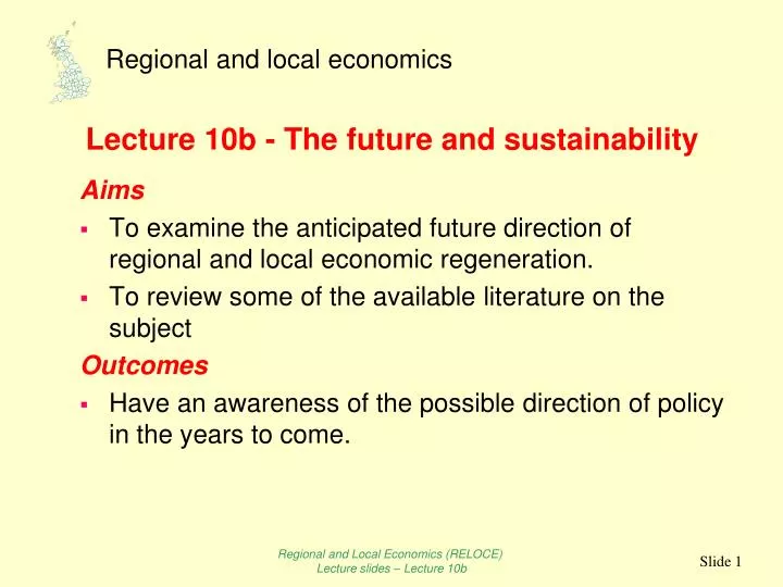 lecture 10b the future and sustainability