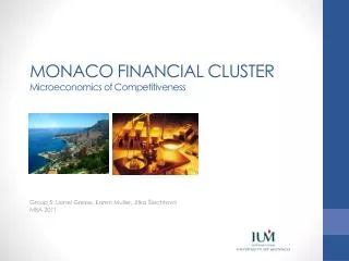 MONACO FINANCIAL CLUSTER