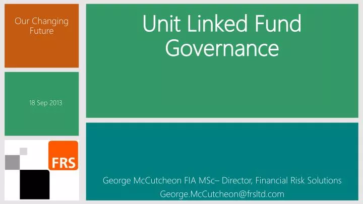 unit linked fund governance