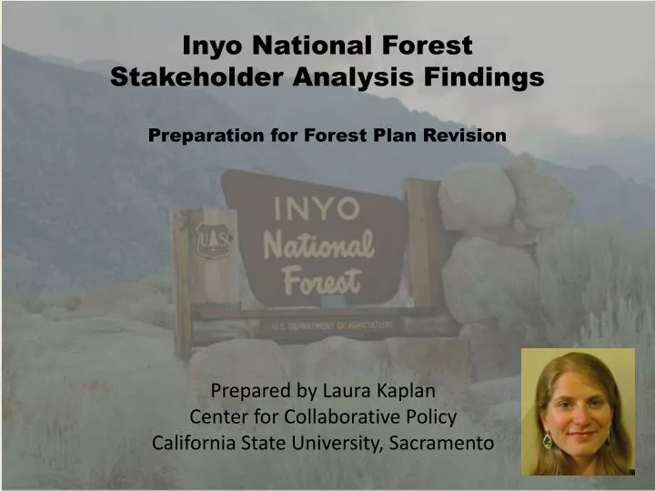 inyo national forest stakeholder analysis findings preparation for forest plan revision
