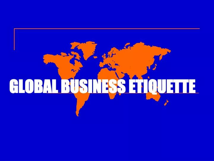 global business etiquette