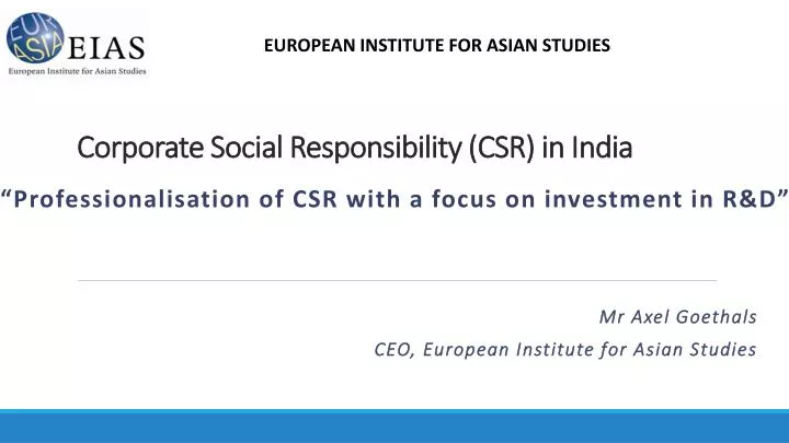 corporate social responsibility csr in india