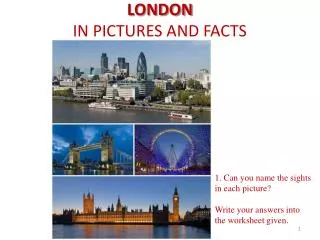 LONDON IN PICTURES AND FACTS