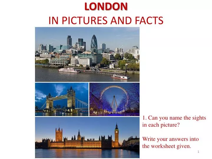 london in pictures and facts