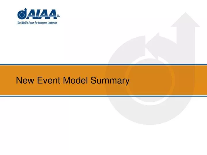 new event model summary