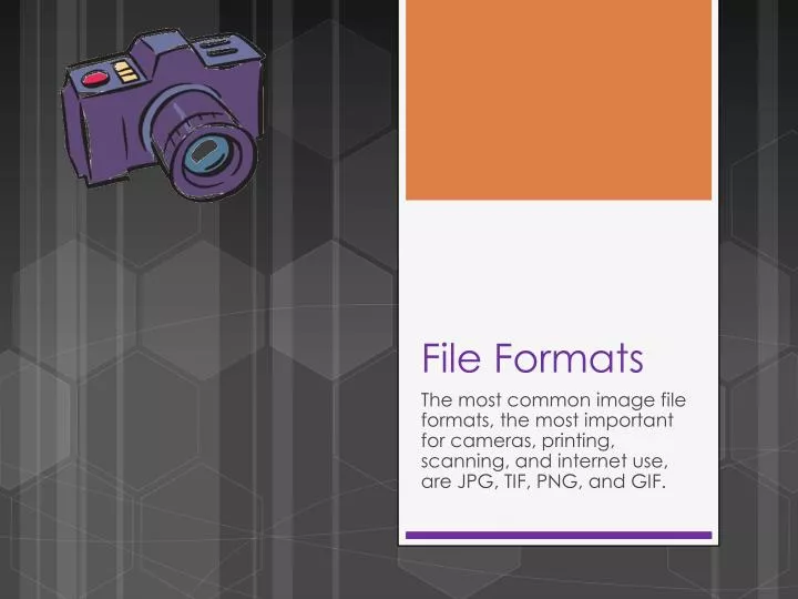 file formats