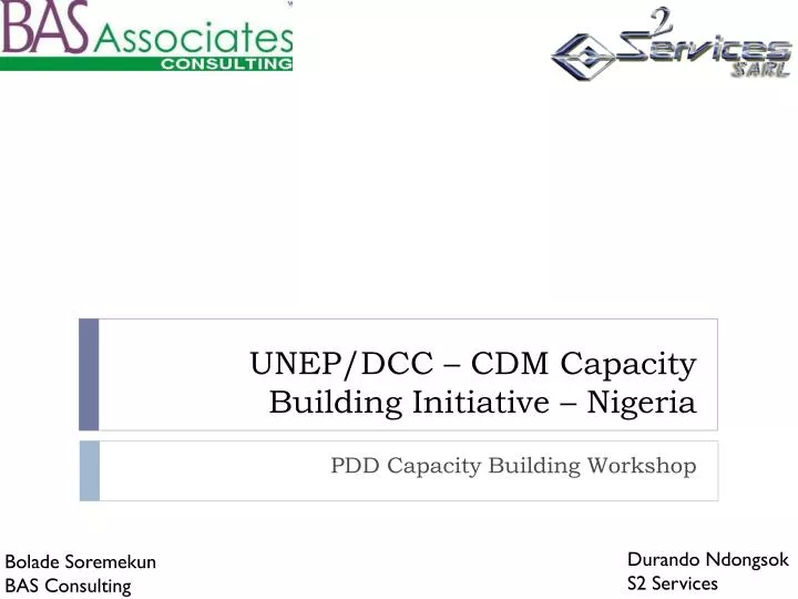 unep dcc cdm capacity building initiative nigeria