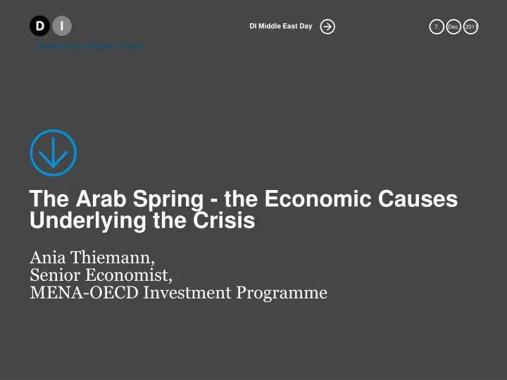 the arab spring the economic causes underlying the crisis