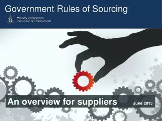 Government Rules of Sourcing
