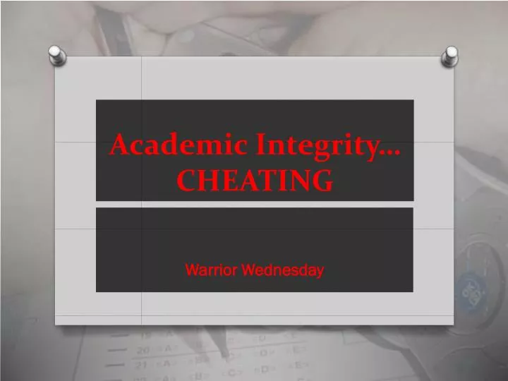 academic integrity cheating