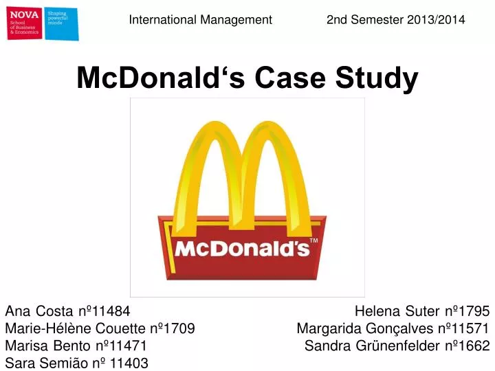 mcdonald s case study