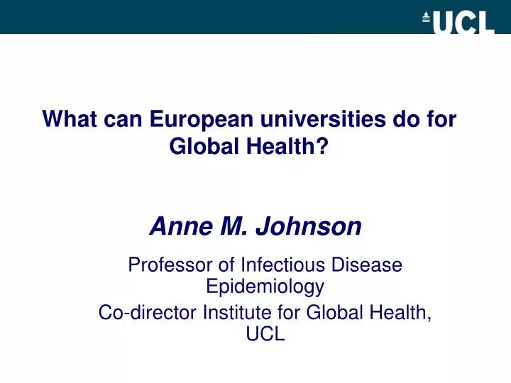 what can european universities do for global health