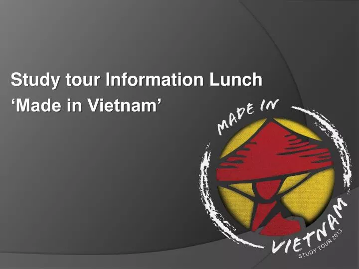study t our information lunch made in vietnam