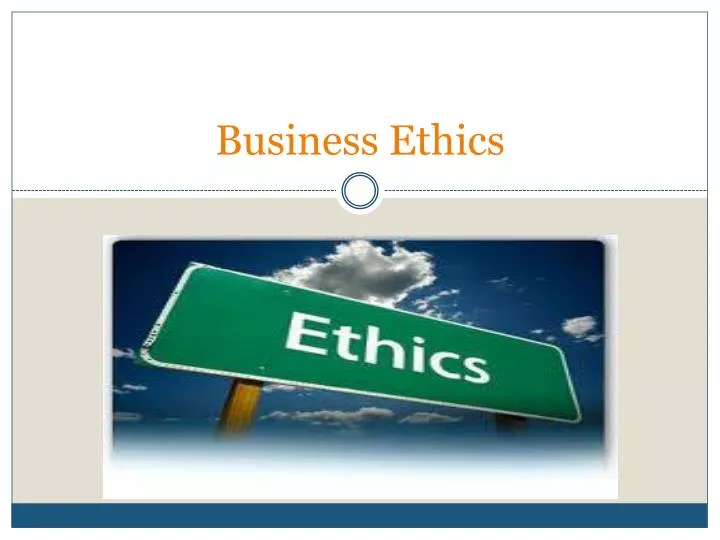 business ethics