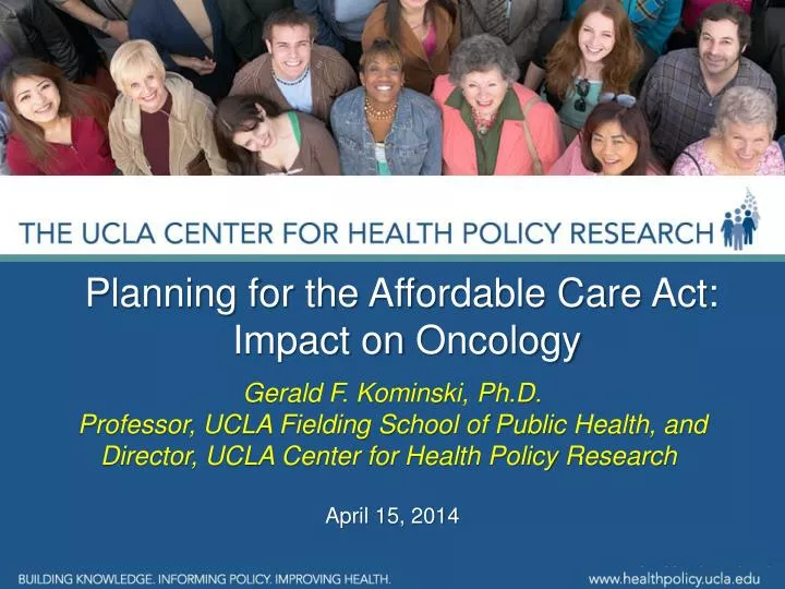 PPT - Planning for the Affordable Care Act: Impact on Oncology ...