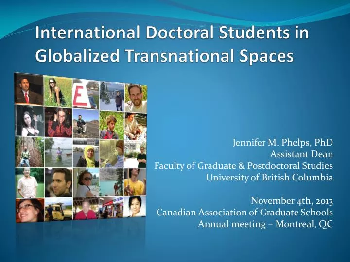international doctoral students in globalized transnational spaces