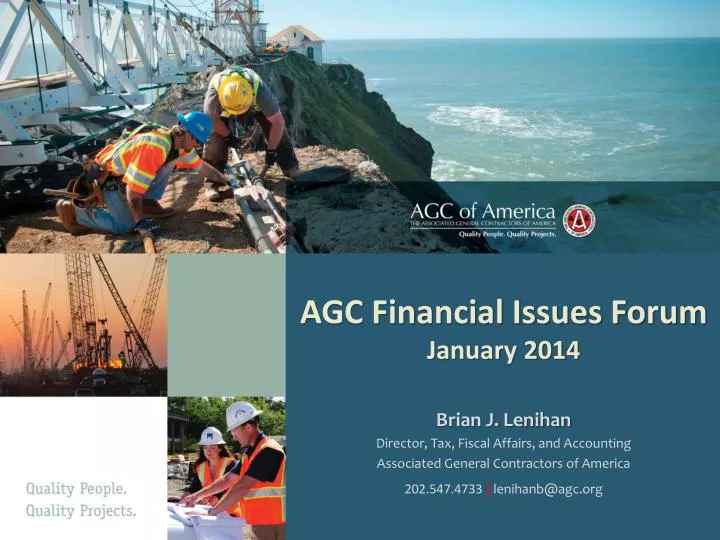 agc financial issues forum january 2014