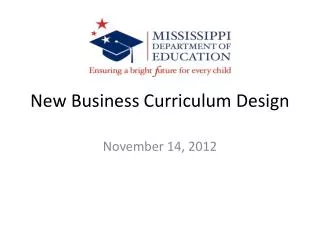 New Business Curriculum Design