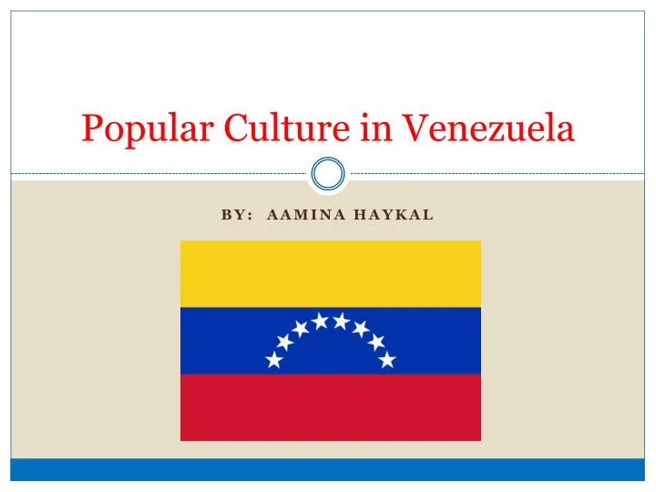 popular culture in venezuela