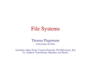 File Systems