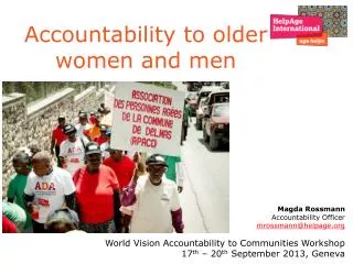 Accountability to older women and men