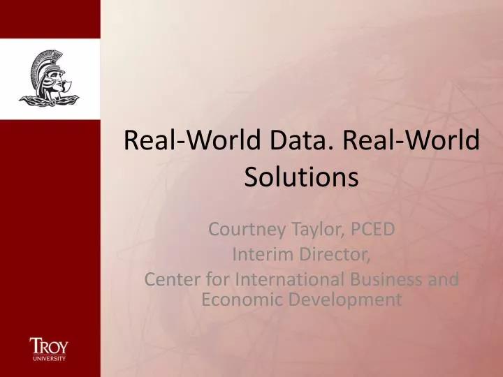real world data real world solutions