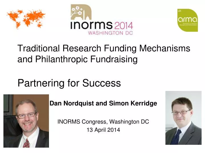 traditional research funding mechanisms and philanthropic fundraising partnering for success