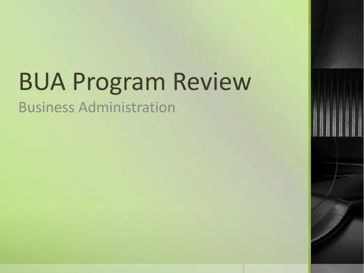 bua program review
